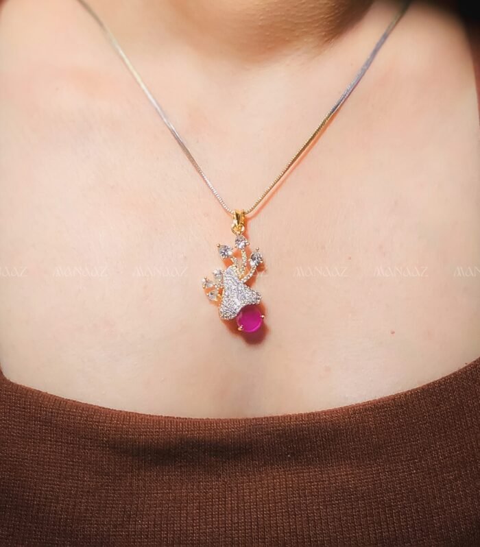 Ruby Radiance Pendant Set