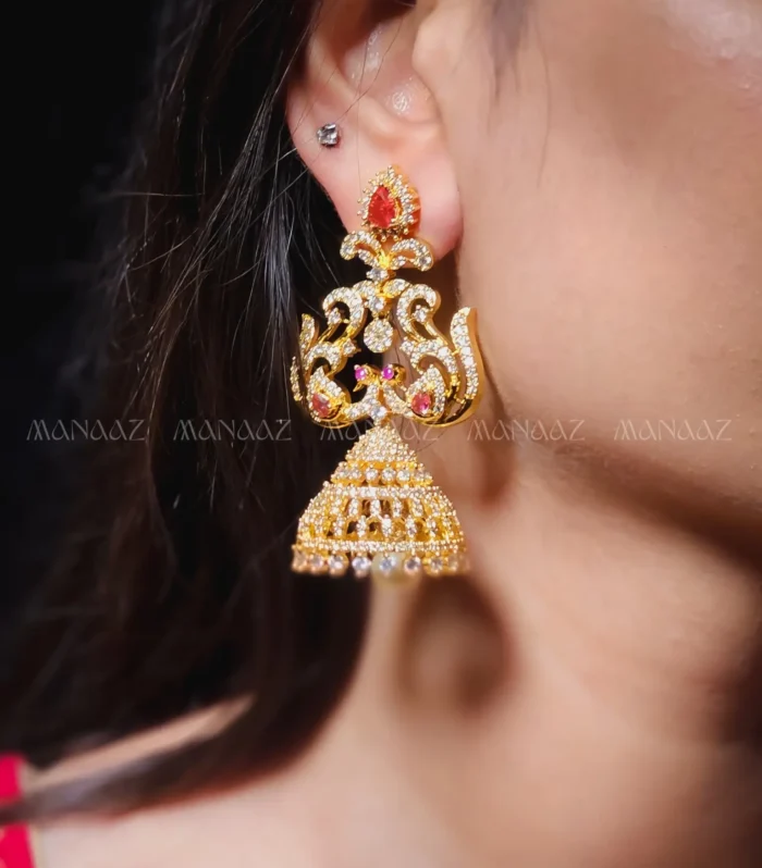 Mayuri AD Jhalar Jhumka
