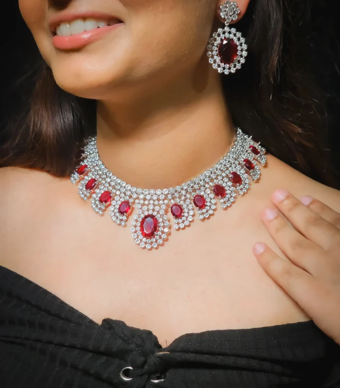 Ruby Empress Necklace Set