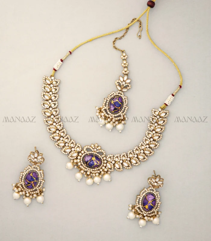Kaantha Polki Collar Set