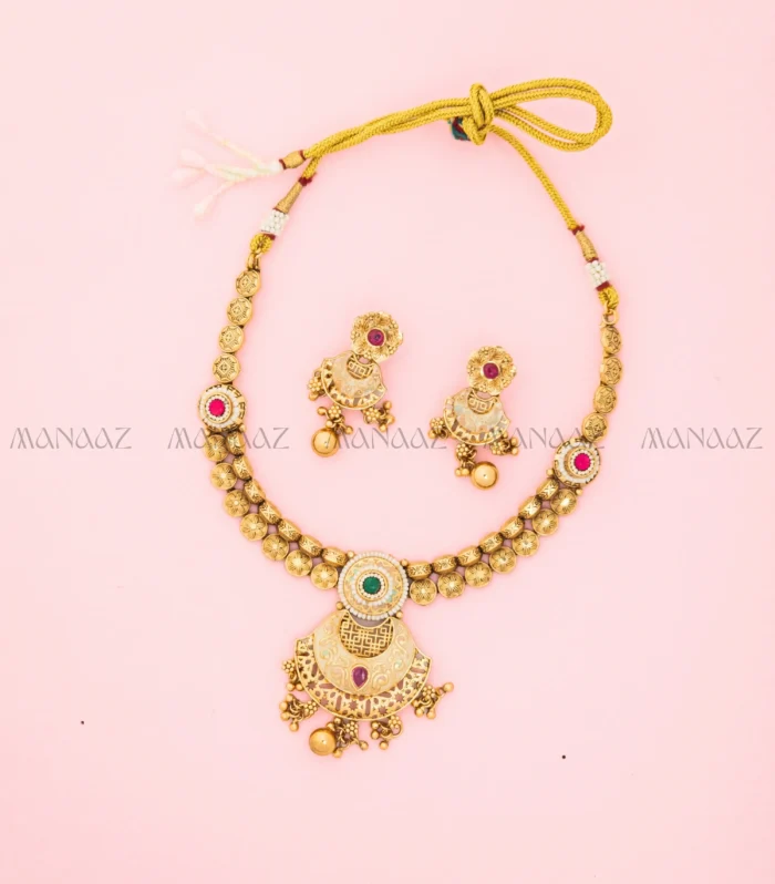 Madhura Dhwani Copper Necklace Set