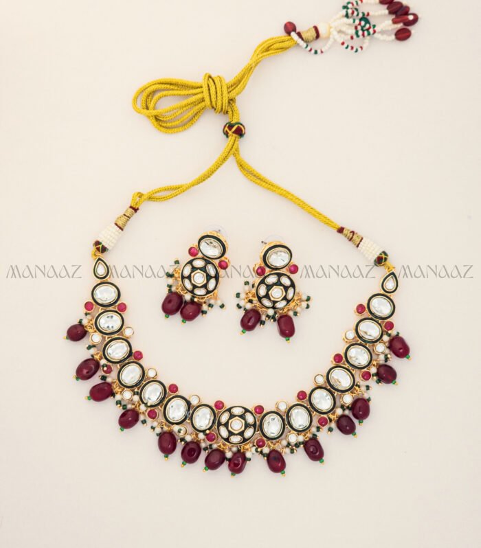 Padma Ruby Kundan Choker Set