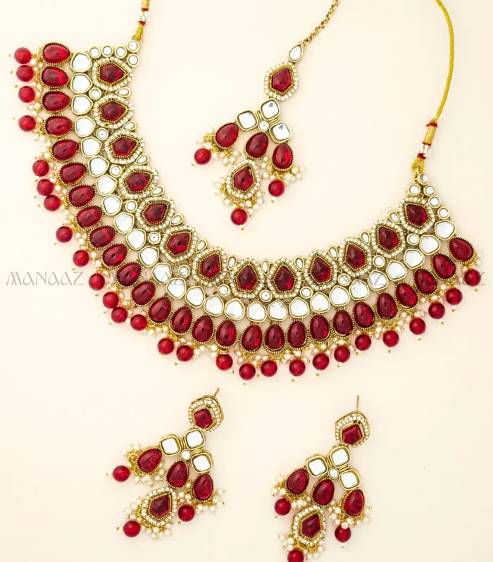 Ruby Raas Kundan Choker Set