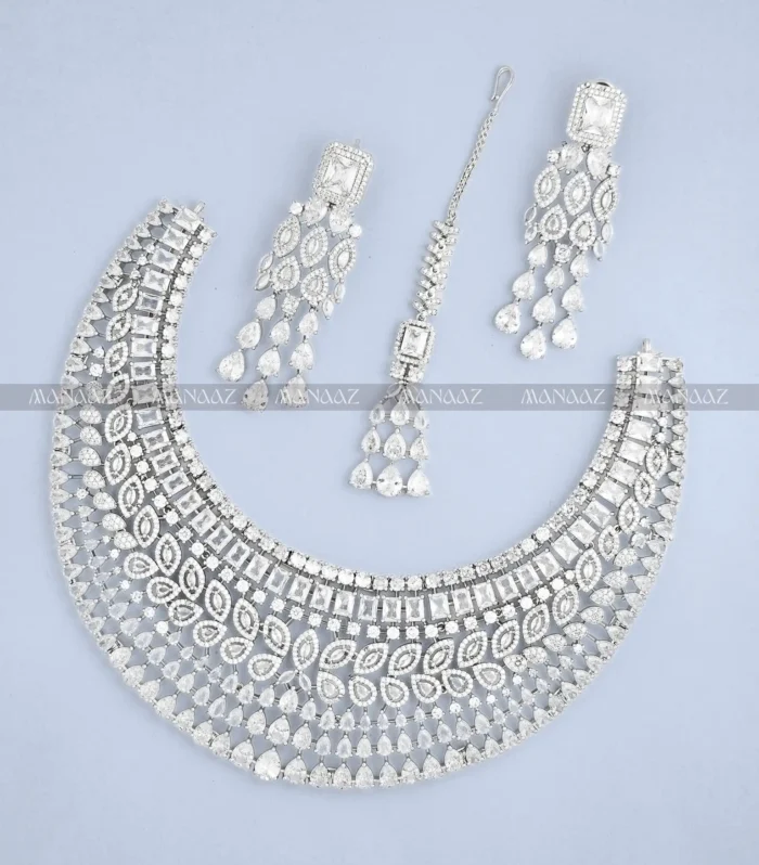 Imperial Pearl Diamond-Style Choker Set