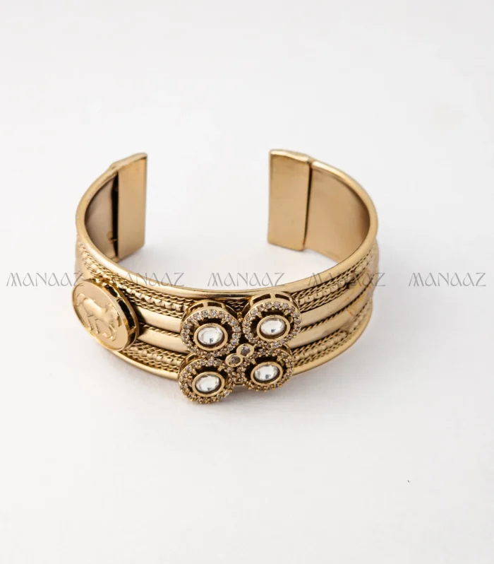 Antique Gold Finish Kada
