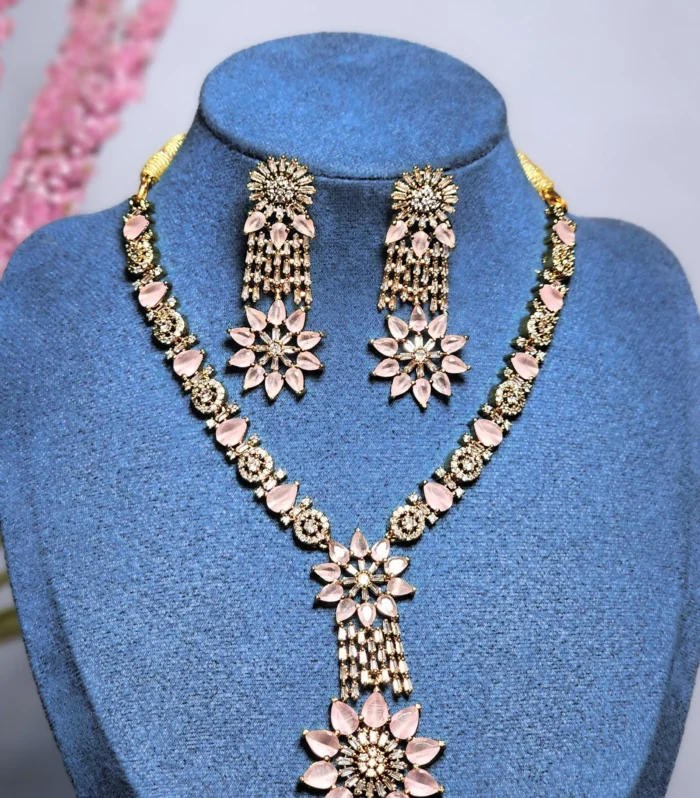 Vasudha Floral Necklace Set fashion jewellery necklace set