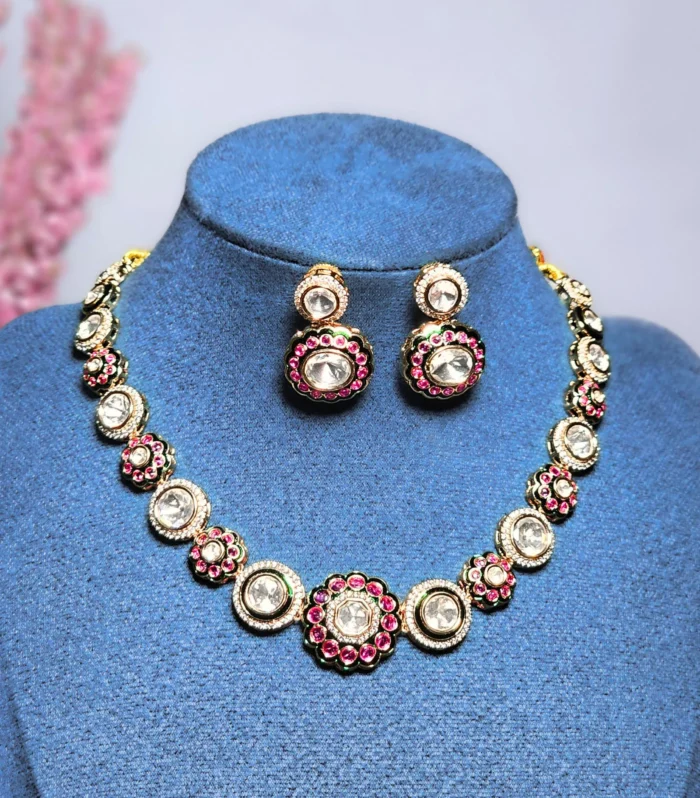 Ragini Polki Necklace Set polki necklace set foe women artificial jewelry