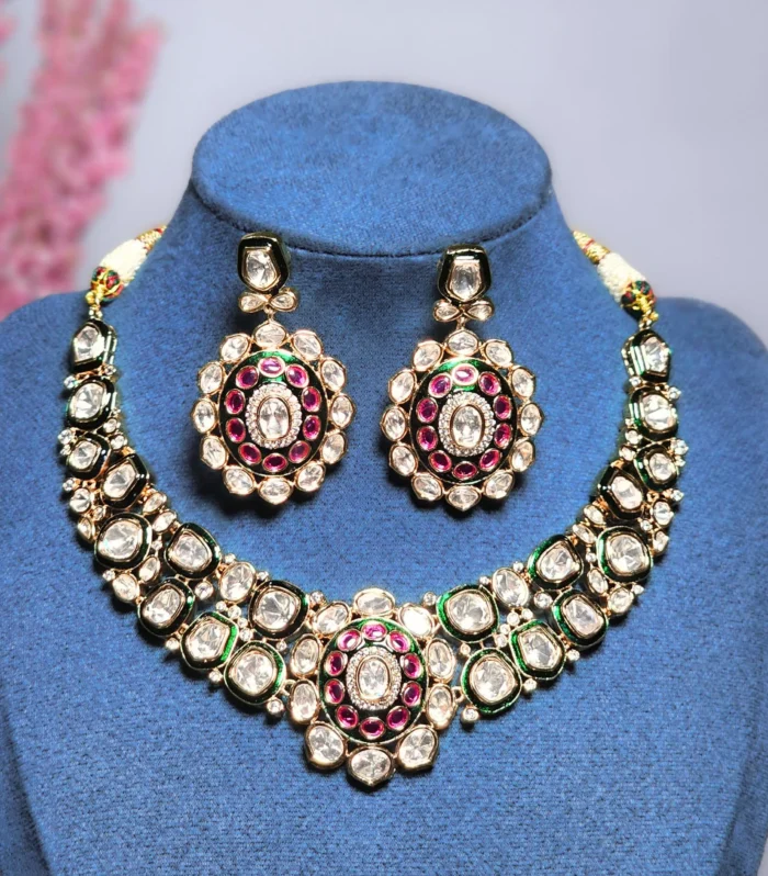 Padmika Polki Necklace Set imitation jewellery